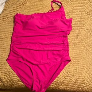 Kona sim from Target one shoulder bathing suit